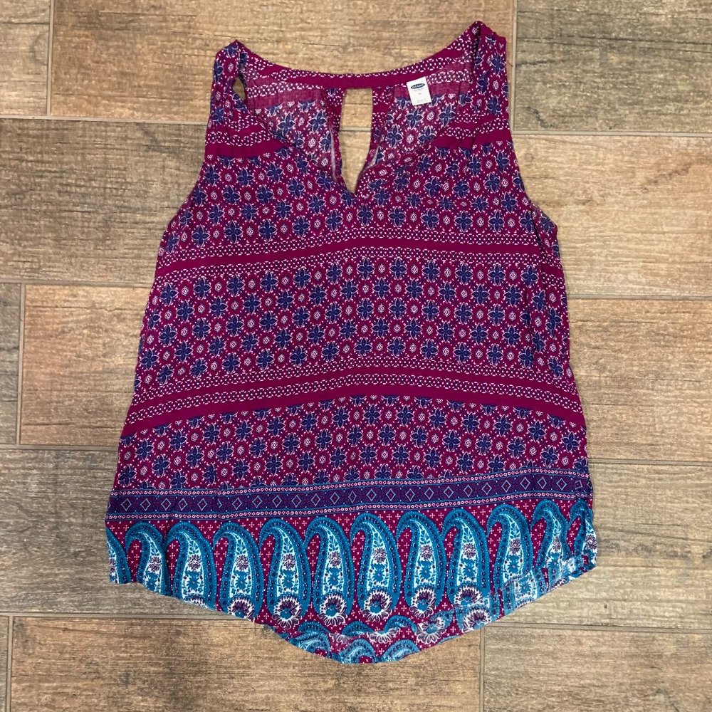 Multi-Colored Old Navy Tank Top, Size M